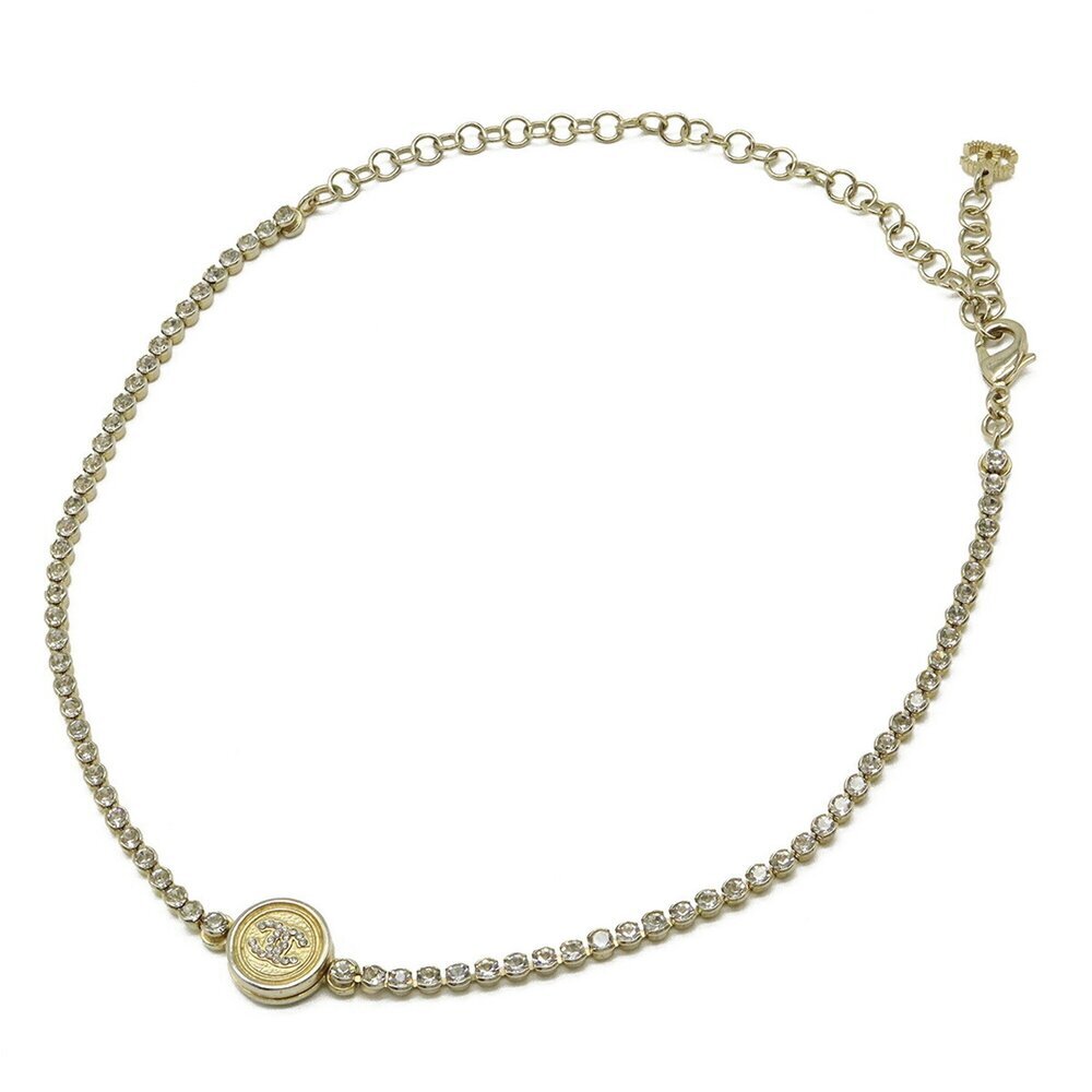 CHANEL Authentic Gold Logo Necklace - Picture 3 of 9